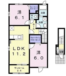 メゾンサニーの物件間取画像